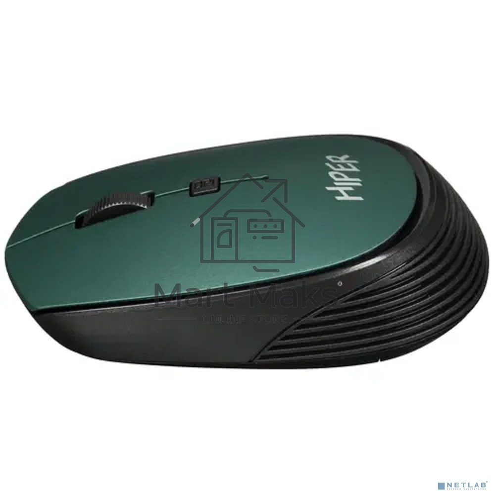 Мышь беспроводная HIPER HOMW-084 зеленый, 1600 dpi, радиоканал, USB, кнопки - 4