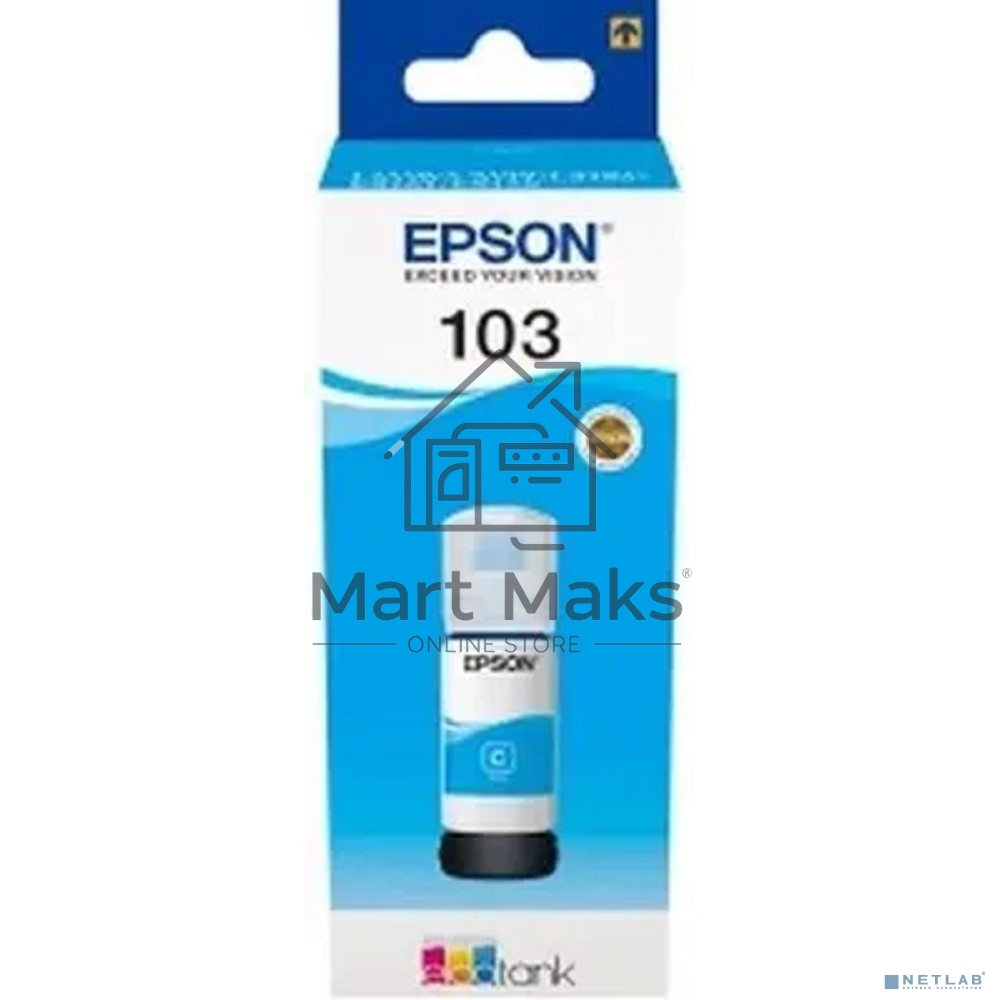 Чернила Epson 103C C13T00S24A голубой (65 мл) для Epson L3100/3110/3150
