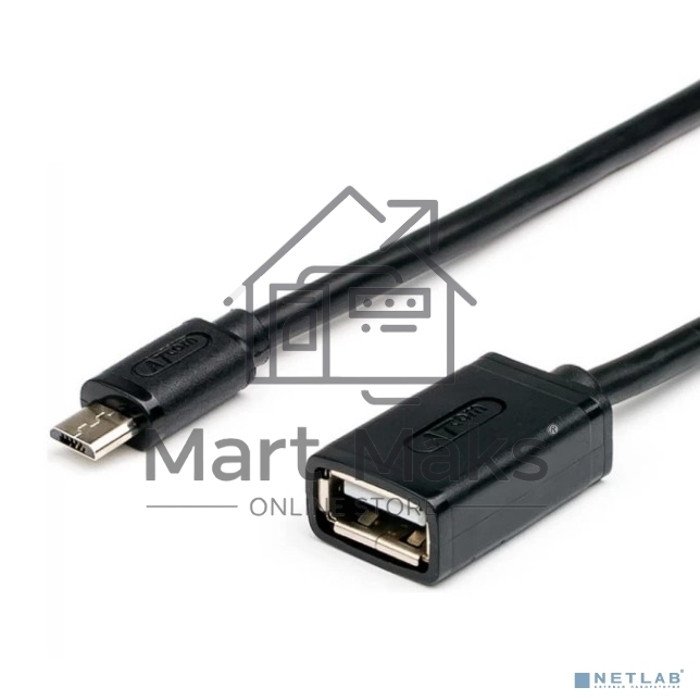 Кабель OTG USB 2.0 ExeGate EX-OTG-USB2-AFmicroBM5P-0.15 (AF/microBm 5P, 0,15м)