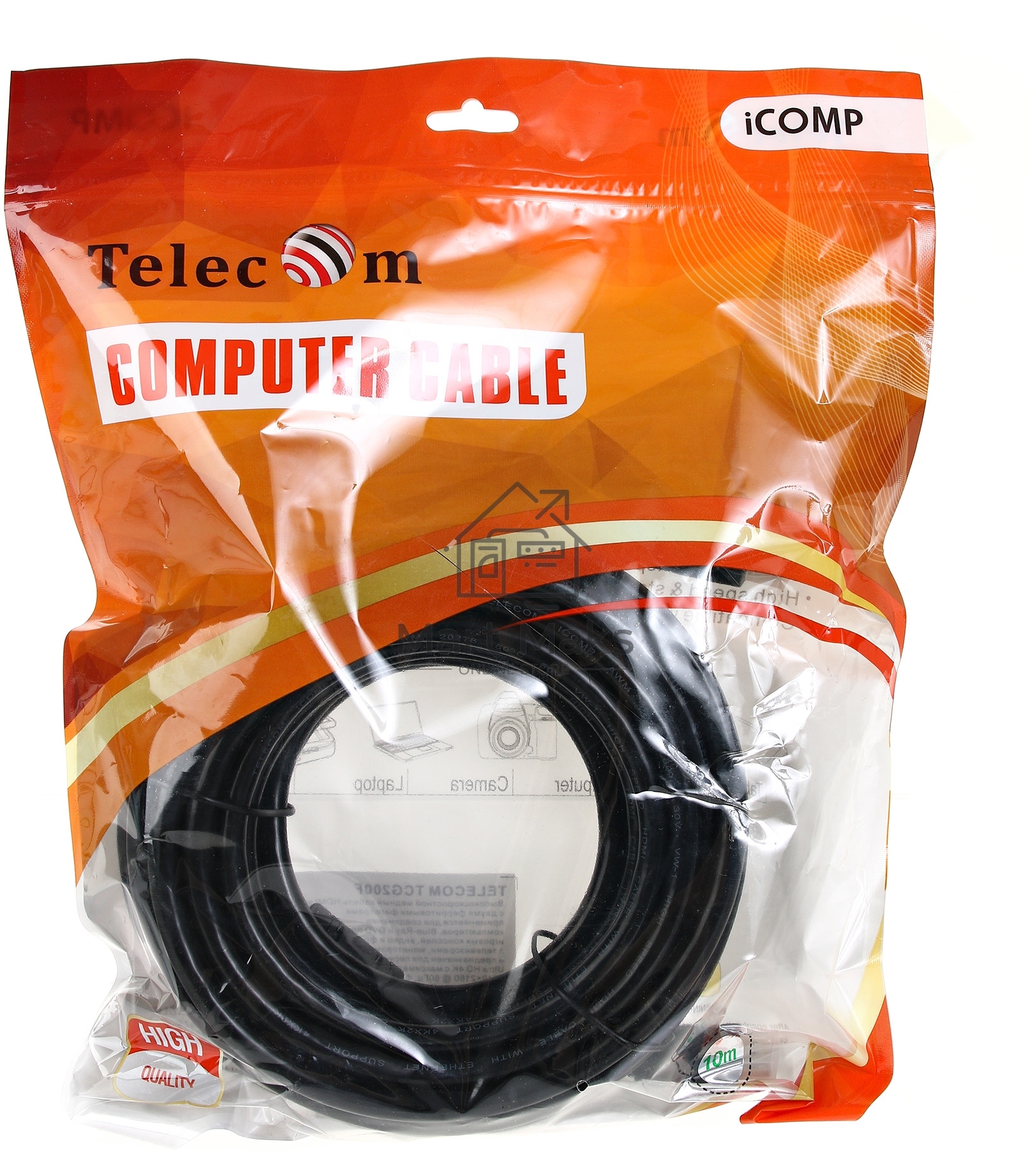 Кабель HDMI-19M - HDMI-19M ver 2.0+3D/Ethernet,2 фильтра 10m Telecom
