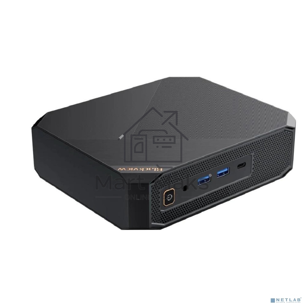Компьютер Мини ПК Blackview MP200 (Intel I5-12450H, 8 Core) 16+512GB, WIFI a/b/g/n/ac, Bluetooth 4.2, Win11 Pro, USB3.0, HDMI 1.4b Type A *2, RJ45*1, 5.5/2.1mm DC Jack *1, 3.5mm Phone Jack*1, Colour: Black