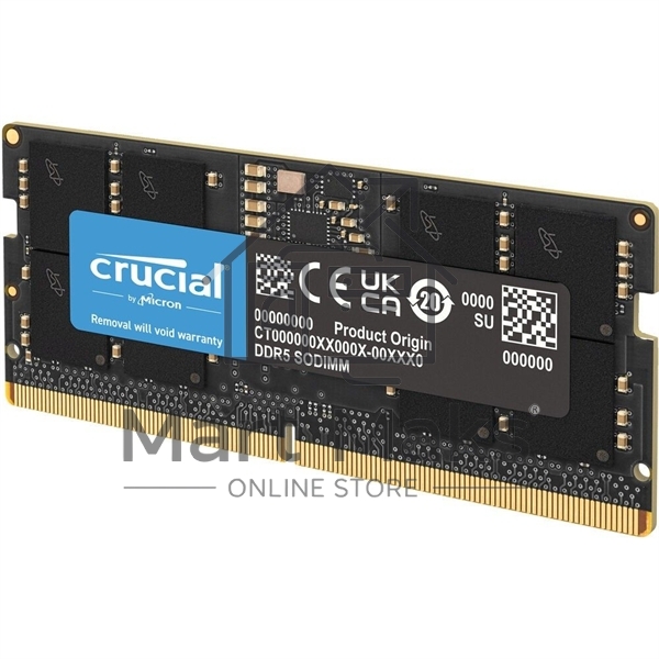 Оперативная память Crucial, DDR5, 8GB (1x8GB), 5600MHz, CL46 SO-DIMM
