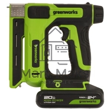 Степлер аккумуляторный GreenWorks G24CS10, 24V, без АКБ и ЗУ (3400107)