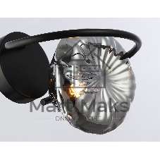 Светильник Ambrella light LH15005 BK/SM черный/дымчатый G9 max 40W 195*210*170