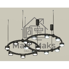 Светильник Ambrella light XR92091210/16 SBK/PPH/PBK черный песок/графит полированный/черный полированный GX53
