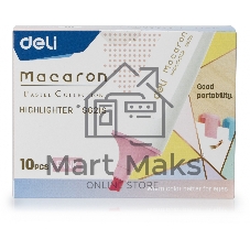 Текстовыделитель Deli ES621Spink Macaron, скошенный пишущий наконечник, 1-5мм, розовый