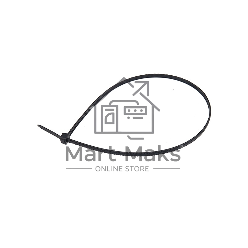 Хомут-стяжкa нейлоновая с тройным замком Rexant 200x4,8 мм, черная, упаковка 100 шт.