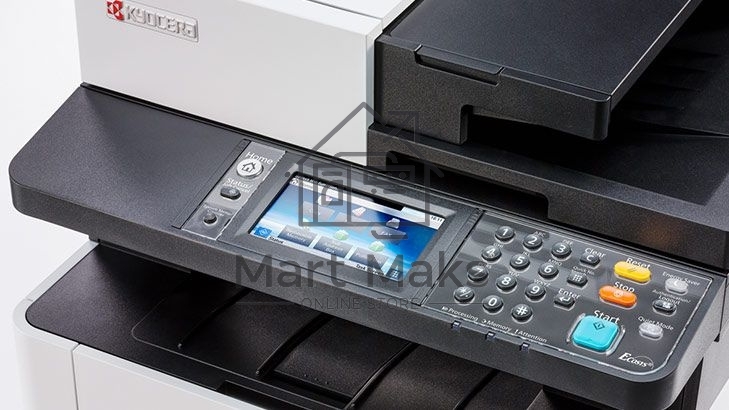 МФУ лазерный Kyocera M5526cdw (1102R73NL0\1102R73NL1), A4, цветной, печ. до 26 стр/мин., скан. до 30 стр/мин. (ч/б) 23 стр/мин. (цвет), 1200 x 1200 dpi (печать) 600x600dpi (скан.), USB, RJ-45, Wi-Fi, Air Print, Mopria
