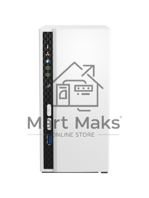 Сетевое хранилище SMB QNAP TS-233 NAS 2 HDD trays. ARM 4-core Cortex-A55 2.0GHz, ram 2 Gb (max), 1x1GbE, 2xUSB 2.0 port,1xUSB 3.2 Gen 1