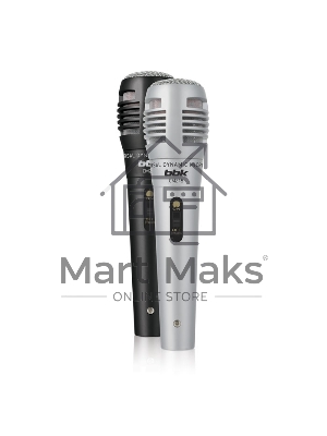 Микрофон проводной BBK CM215 2.5м черный/серебристый