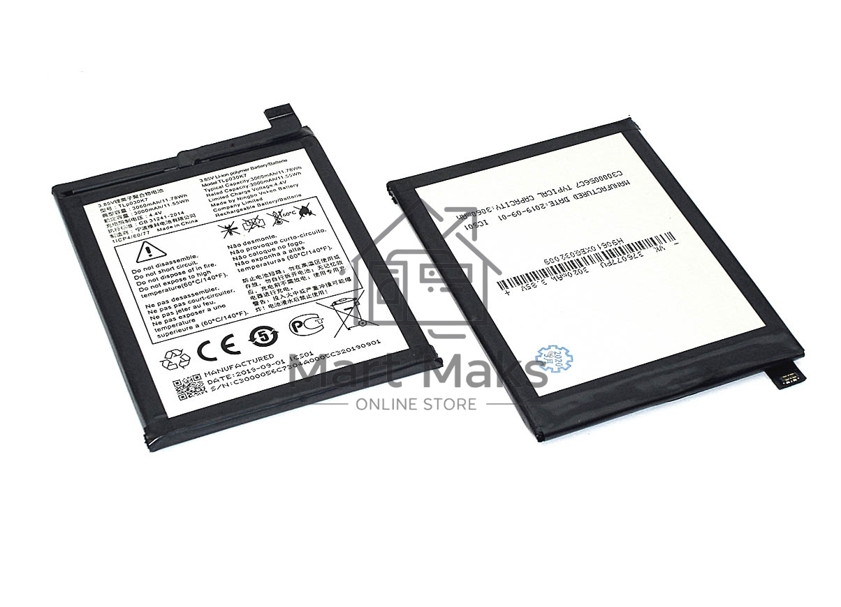 Аккумуляторная батарея TLP030K7 для Alcatel 1S 5024D 3000mAh 4.4V