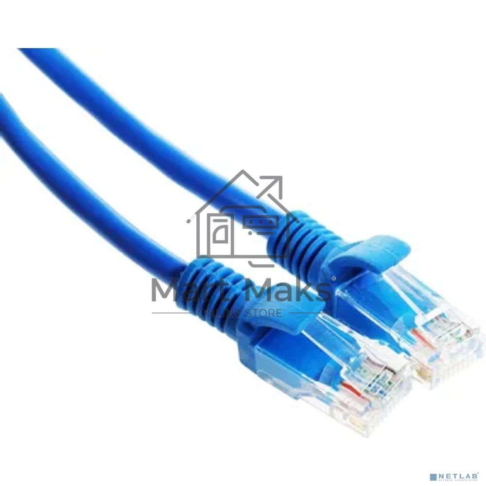 Патч-корд UTP Cablexpert PP12-10M/B кат.5e, 10м, литой, многожильный (синий)