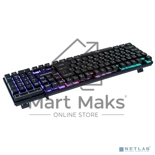 Клавиатура KG-23U BLACK Nakatomi Gaming - игровая с RGB-подсветкой, USB, черная 
