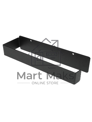 Держатель для бумажных полотенец, настенный, монтаж без сверления, черный Rexant