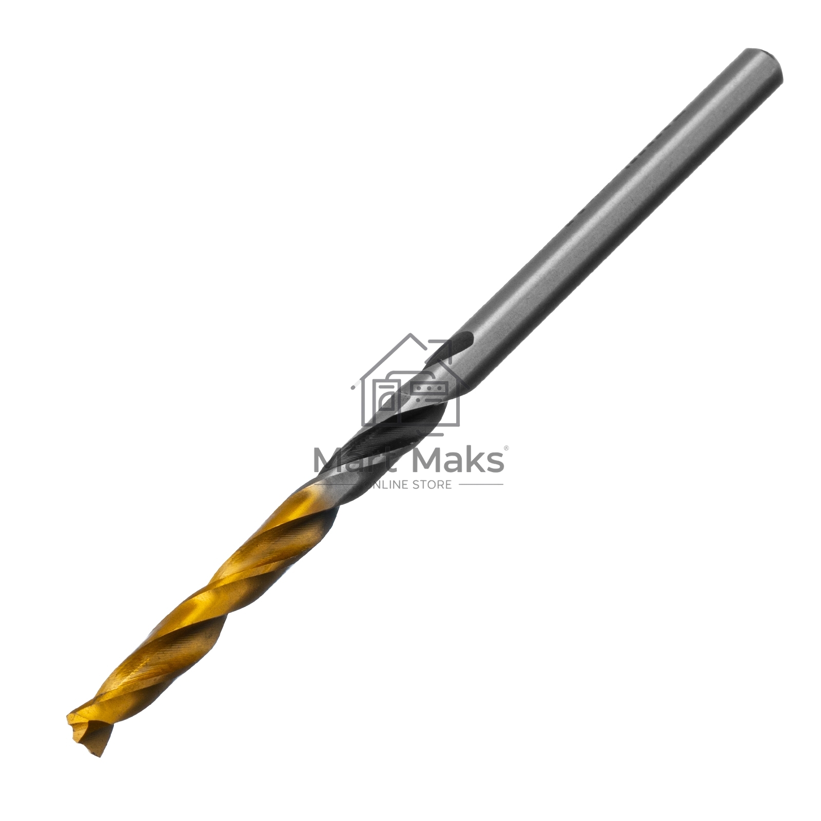 Сверло спиральное по металлу 3,5 x 70мм, Р6М5, Golden Tip, многогранная заточка, 2шт. Denzel