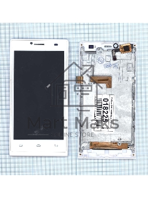 Дисплей для DNS S4509 белый с рамкой