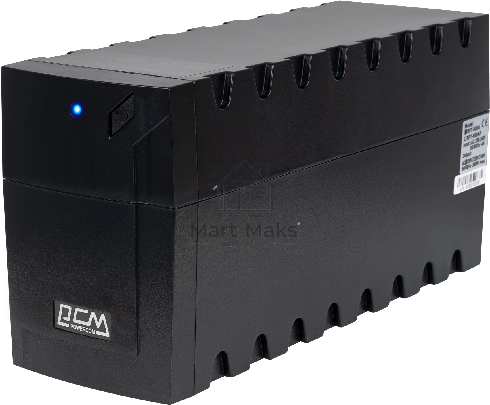 Источник бесперебойного питания Powercom Raptor RPT-600AP SE 360Вт 600ВА черный