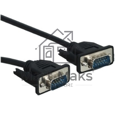 Кабель GoPower VGA (m)-VGA (m) 1,8м ПВХ черный Premium Zip-Lock c подвесом (1/100)