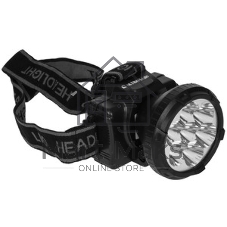 Фонарь ULTRAFLASH LED5362налобн аккум 220в черный 7led 2 реж пласт бокс
