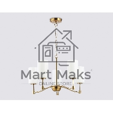 Люстра Ambrella light LH56051/5 BS/FR латунь/белый матовый E14*5 max 40W D590*950