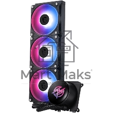 Система жидкостного охлаждения MSI MPG CORELIQUID P13 360 (300W, 360мм, LED, Black, ARGB/ Fans: 3x120мм, 64.89CFM, 2050RPM/ Pump 20dBA, 3400RPM, Rad thickness 27мм/ S: 1851, 1700, AM5, AM4)