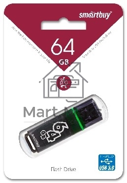 Флешка USB UFD 3.0 SmartBuy 64 Gb GLOSSY SERIES DARK GREY (SB64 GbGS-DG) UFD 3.0