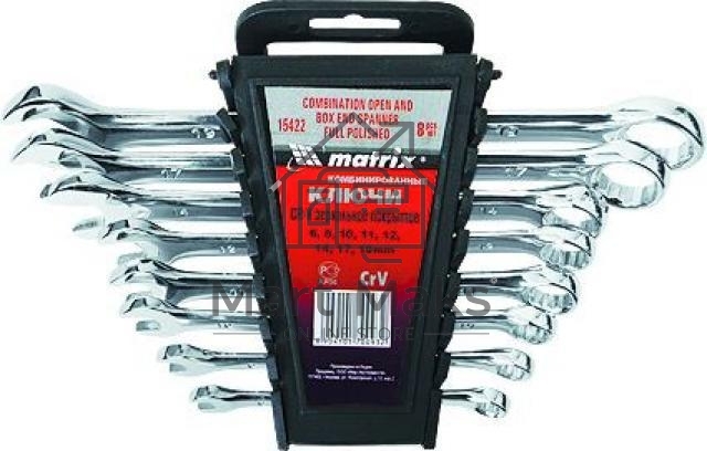 Набор комбинированных ключей MATRIX 15402 (6 - 17 мм)6 шт.