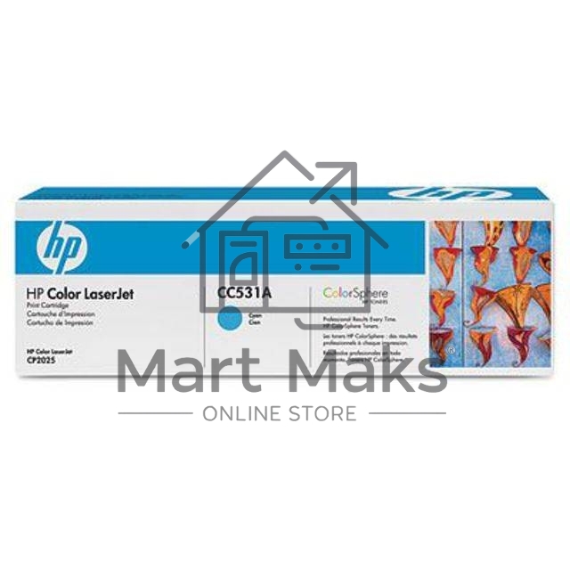 Картридж лазерный HP CC531A голубой для LJ CP2025/CM2320 2800стр.