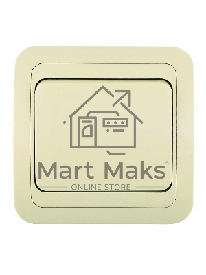 Выключатель 1-кл. СП Mimoza 10А IP20 крем./крем. Makel 25001