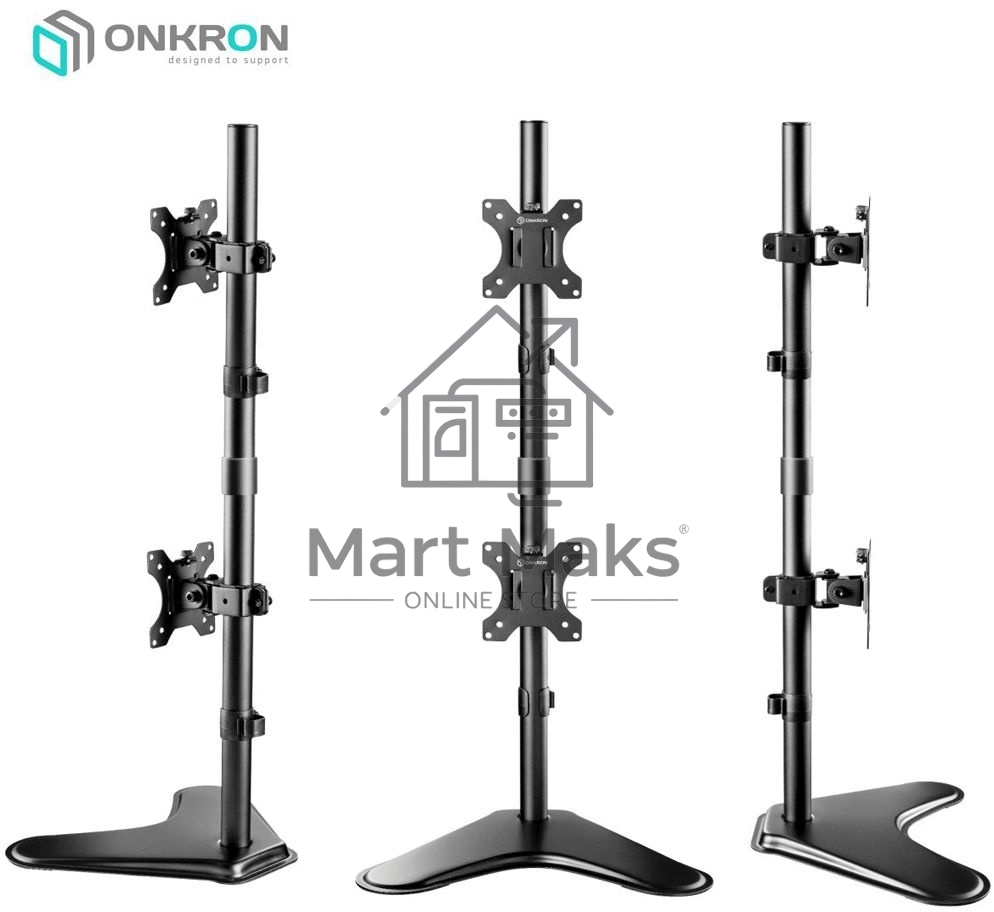 Кронштейн ONKRON D208FS для двух мониторов 13