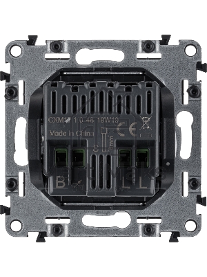 Диммер универс., с лиц. панелью, поворот. ручк., Белый