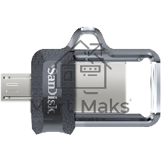 Флешка USB 64 Gb SanDisk Ultra Android Dual OTG, m3.0/USB 3.0, черный