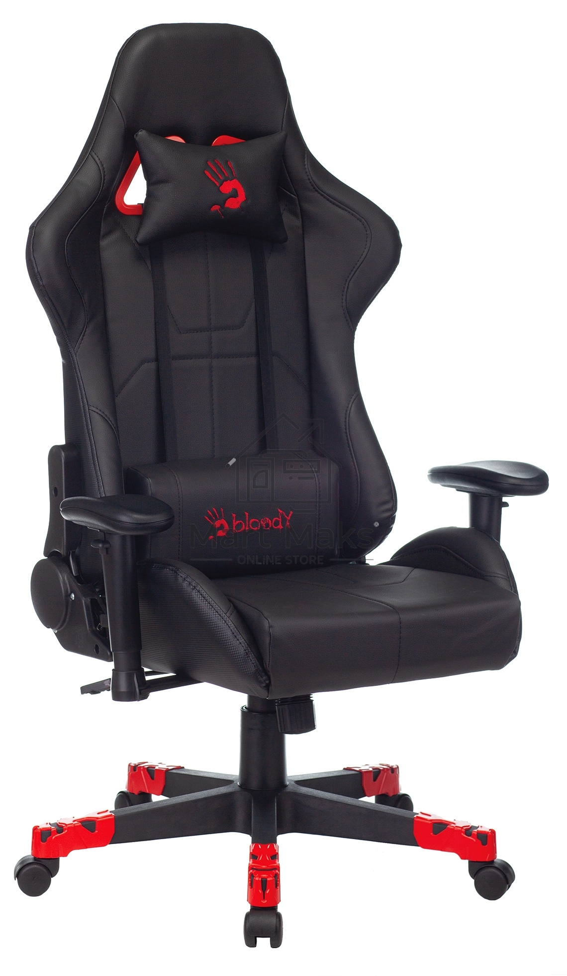 Кресло игровое A4Tech Bloody GC-550 черный, эко.кожа