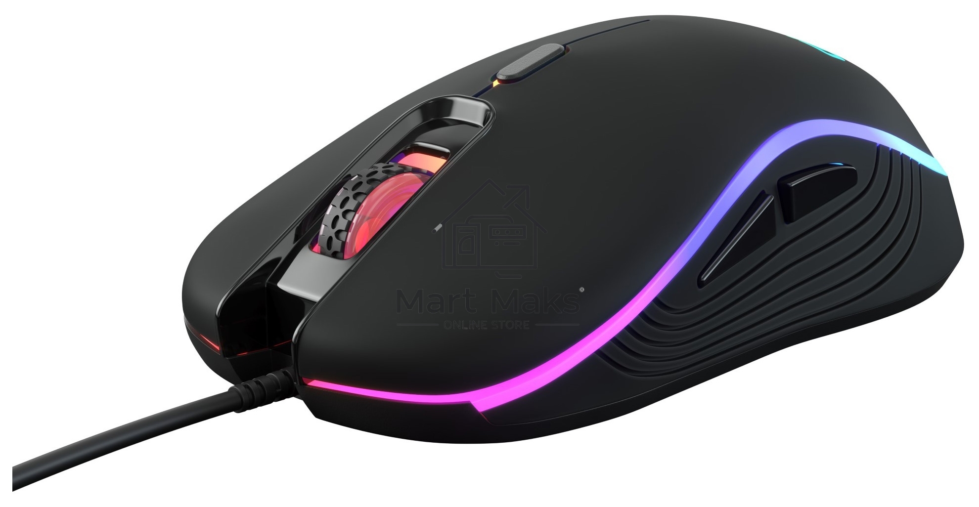 Мышь проводная Oklick GMNG 723GM черный, 3200 dpi, USB, кнопки - 6