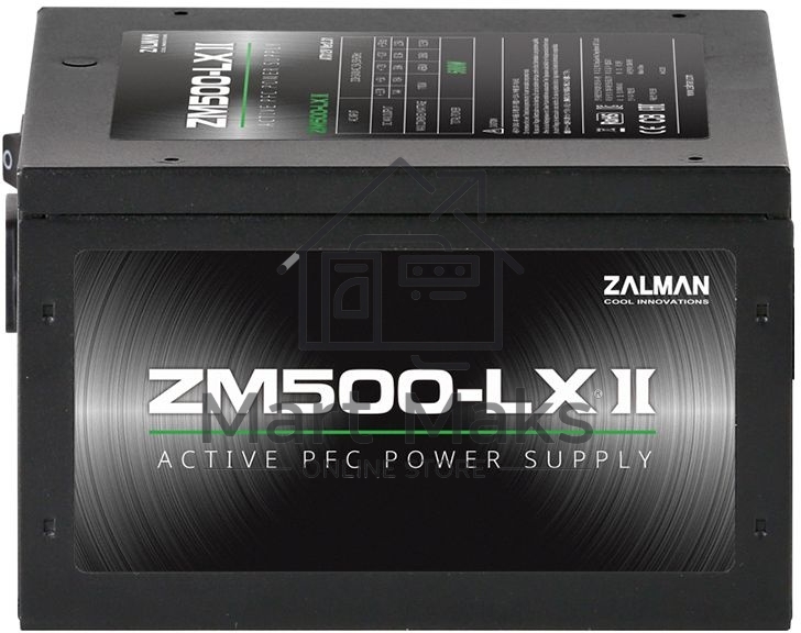 Блок питания Zalman ZM500-LXII, 500Вт, 120мм, черный