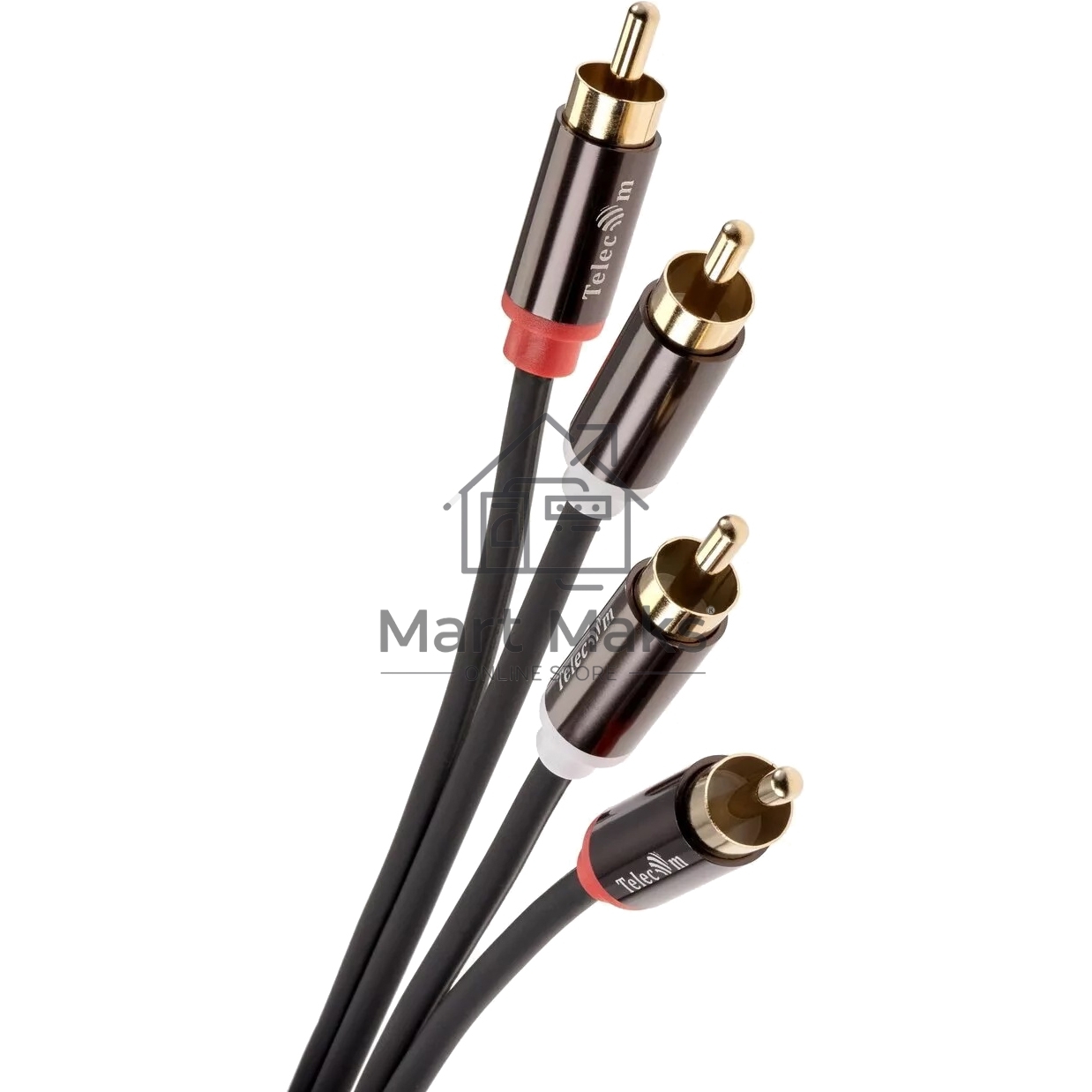 Кабель соединит 2xRCA (M) - 2xRCA (M),1.5m, TelecomPRO <TAV7158M-1.5M>