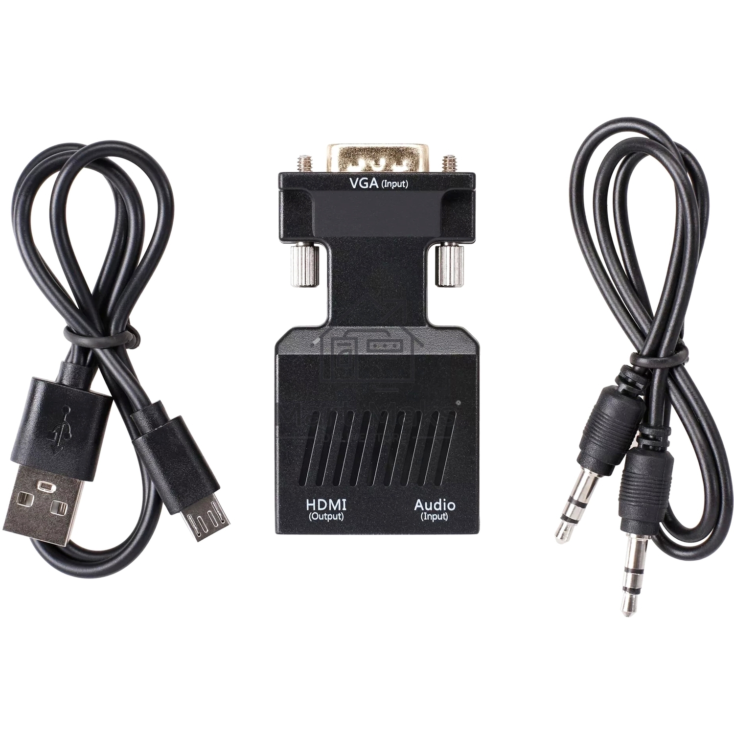 Переходник VCOM CA337A VGA(M)+audio+microUSB --> HDMI(F)1080*60Hz