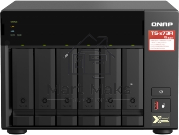 Сетевое хранилище без дисков SMB QNAP TS-673A-8G NAS, 6 trays 3,5