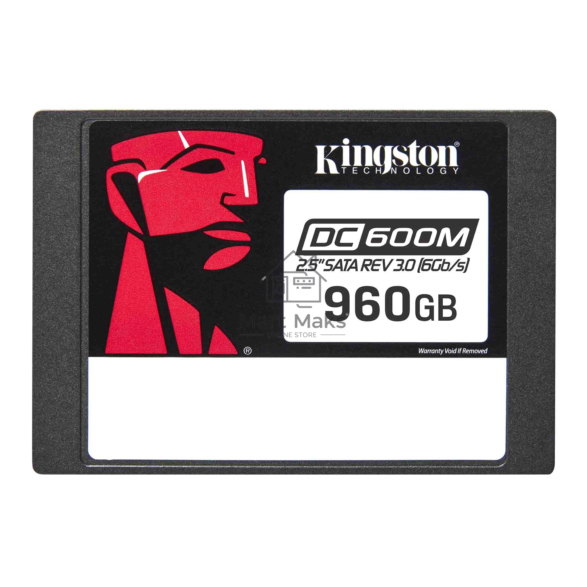 Накопитель SSD Kingston DC600M, 960 ГБ, SATA III, R/W 560/530 МБ/с
