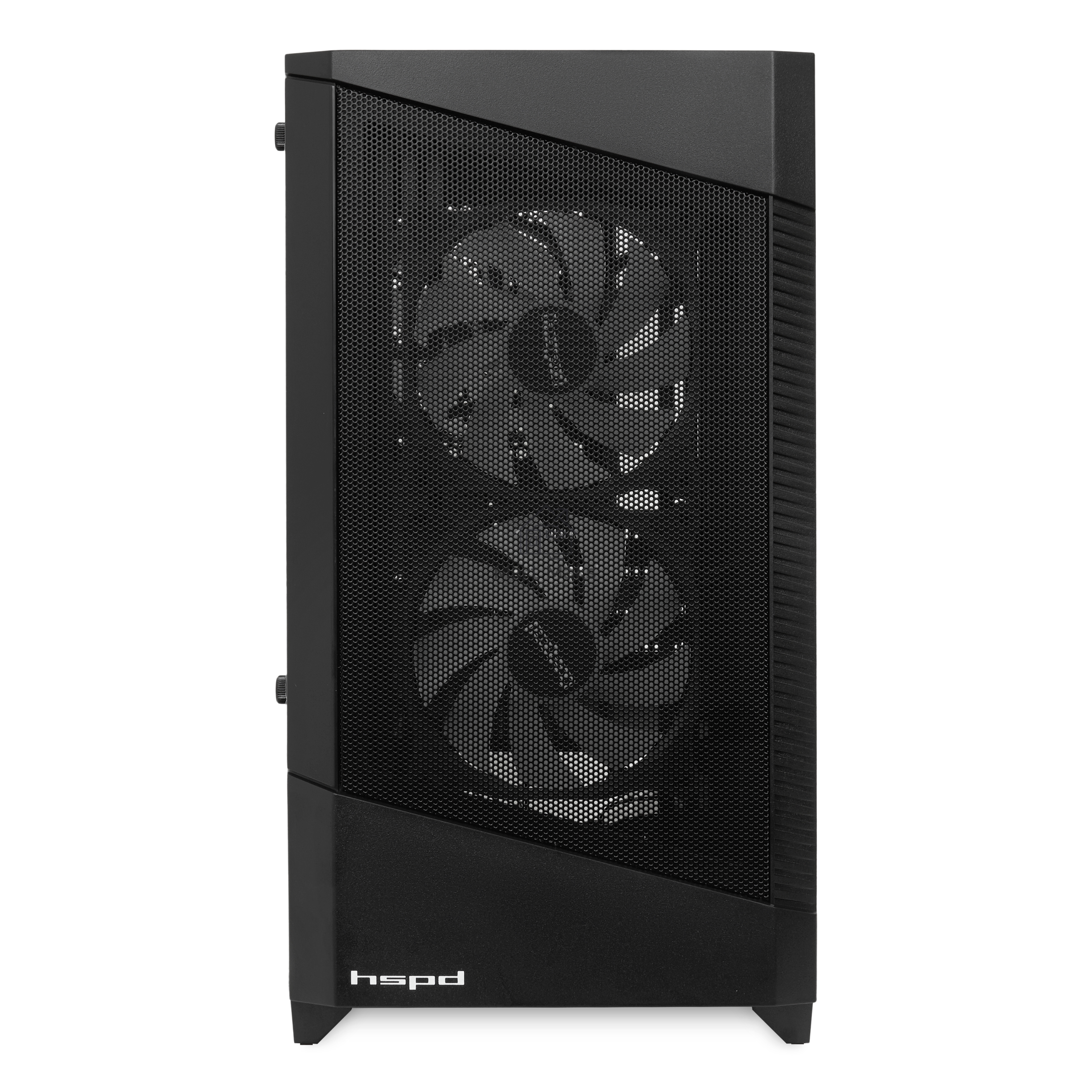 Компьютерный корпус  HSPD M330, Mesh Mini-tower, черный, TG, 0.6 SPCC, 3x120mm ARGB mATX, mITX 175/330/160mm 2x2.5