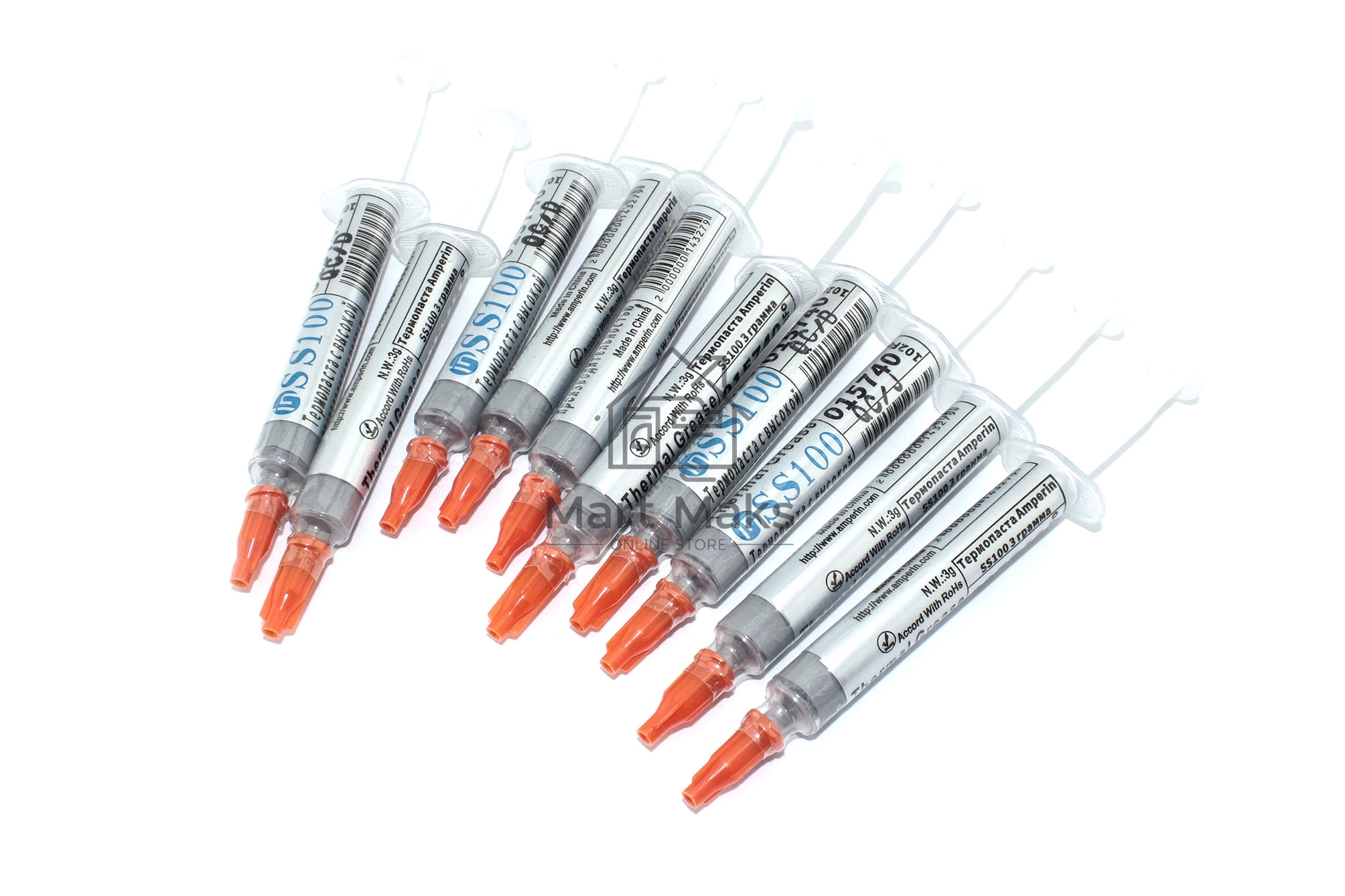 Термопаста Amperin SS100 3 грамма 10 шт