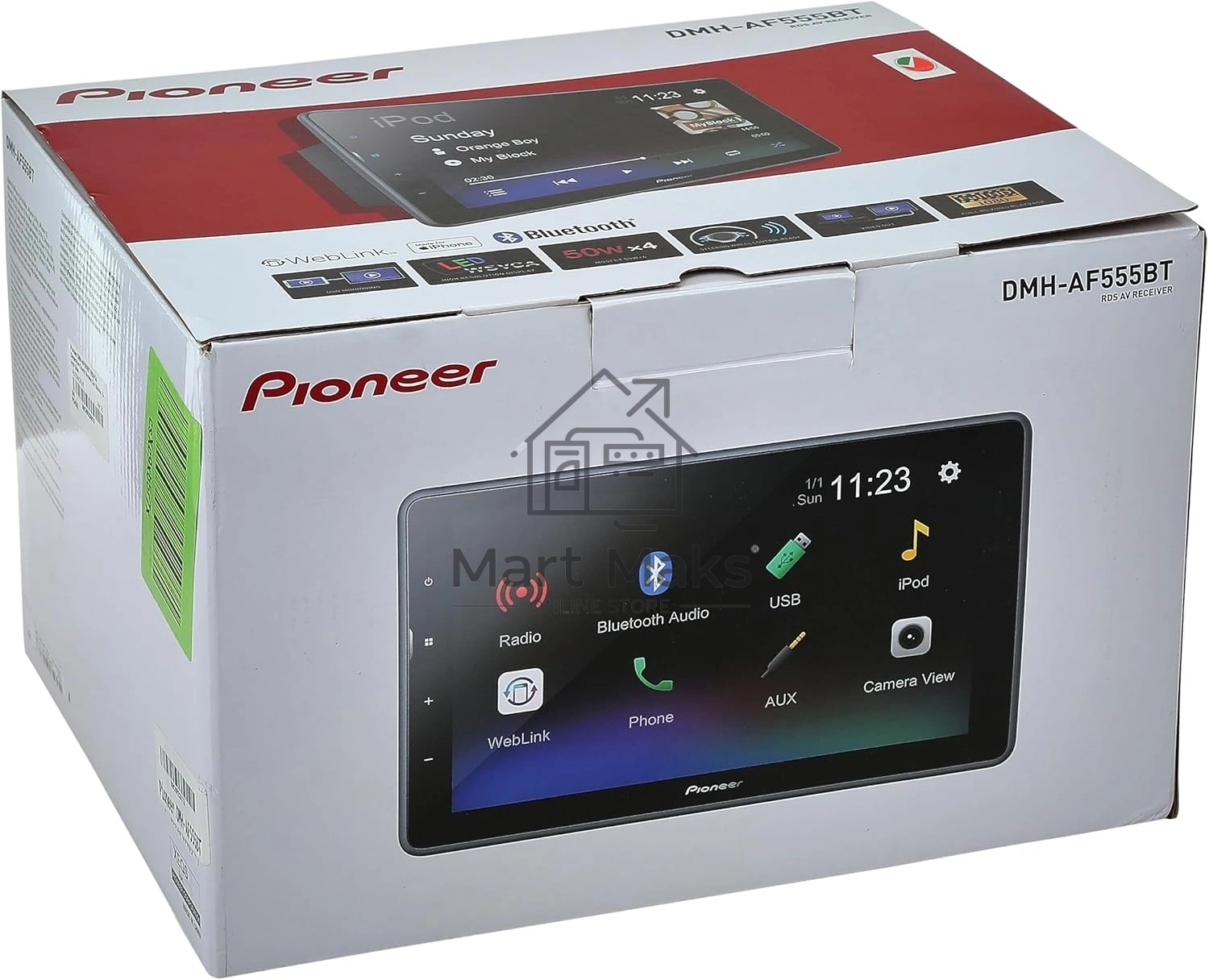 Автомагнитола Pioneer DMH-AF555BT 2DIN 4x50Вт AUX 9
