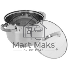 Кастрюля WEBBER BE-111/2 3 л, 18 см, нержавеющая сталь, с крышкой