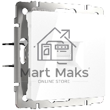 Розетка Ethernet RJ-45 cat. 6A экранированная (белый)