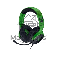 Гарнитура Razer Kraken V4 X зеленый/чёрный, проводная, подсветка