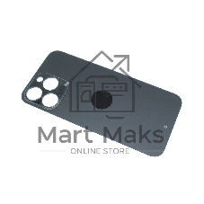 Задняя крышка (стекло) для iPhone 14 Pro Max (A2895) со стеклом камеры (широкий вырез) черный
