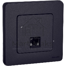 Информационная розетка RJ 45 - категория 5e - UTP - INSPIRIA - антрацит