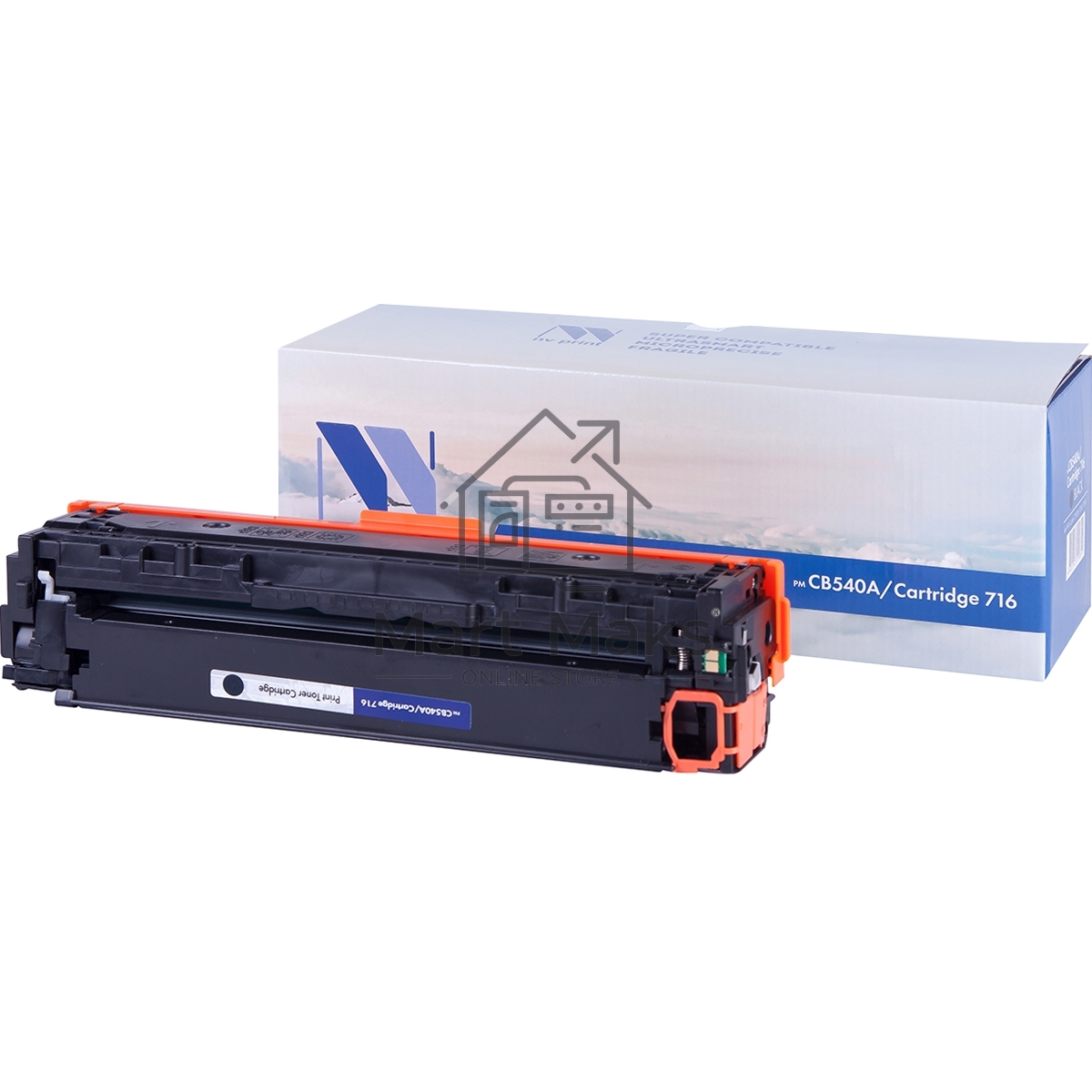 Картридж лазерный NVPrint CB540A/CRG716 для принтеров Color LaserJet CP1215/1515/CM1518 (2200k) черный