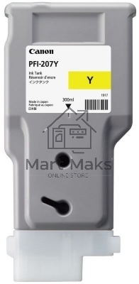 Картридж струйный Canon PFI-207 Y желтый для для iPF680/685/780/785 300ml (8792B001)