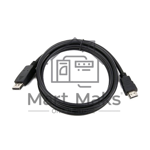 Кабель DisplayPort-HDMI Gembird/Cablexpert 1,8м, 20M/19M, черный, экран, пакет (CC-DP-HDMI-6)